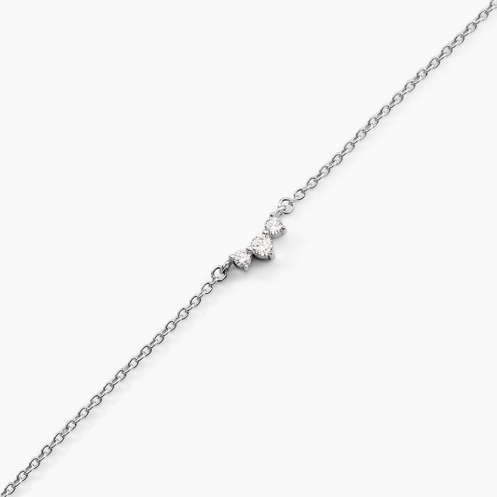 Bracelet Darlene Argent Blanc Oxyde De Zirconium - Bracelets Femme | Histoire d&rsquo;Or