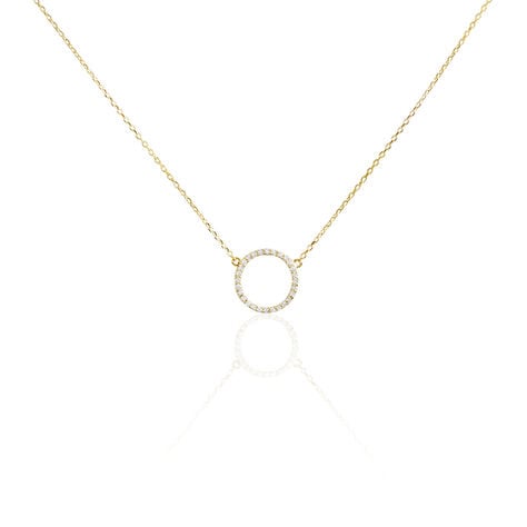 Collier Stip Or Jaune Oxyde De Zirconium - Colliers Femme | Histoire d’Or