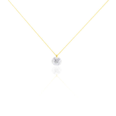 Collier Or Jaune Ludmille Oxyde De Zirconium - Colliers Femme | Histoire d’Or