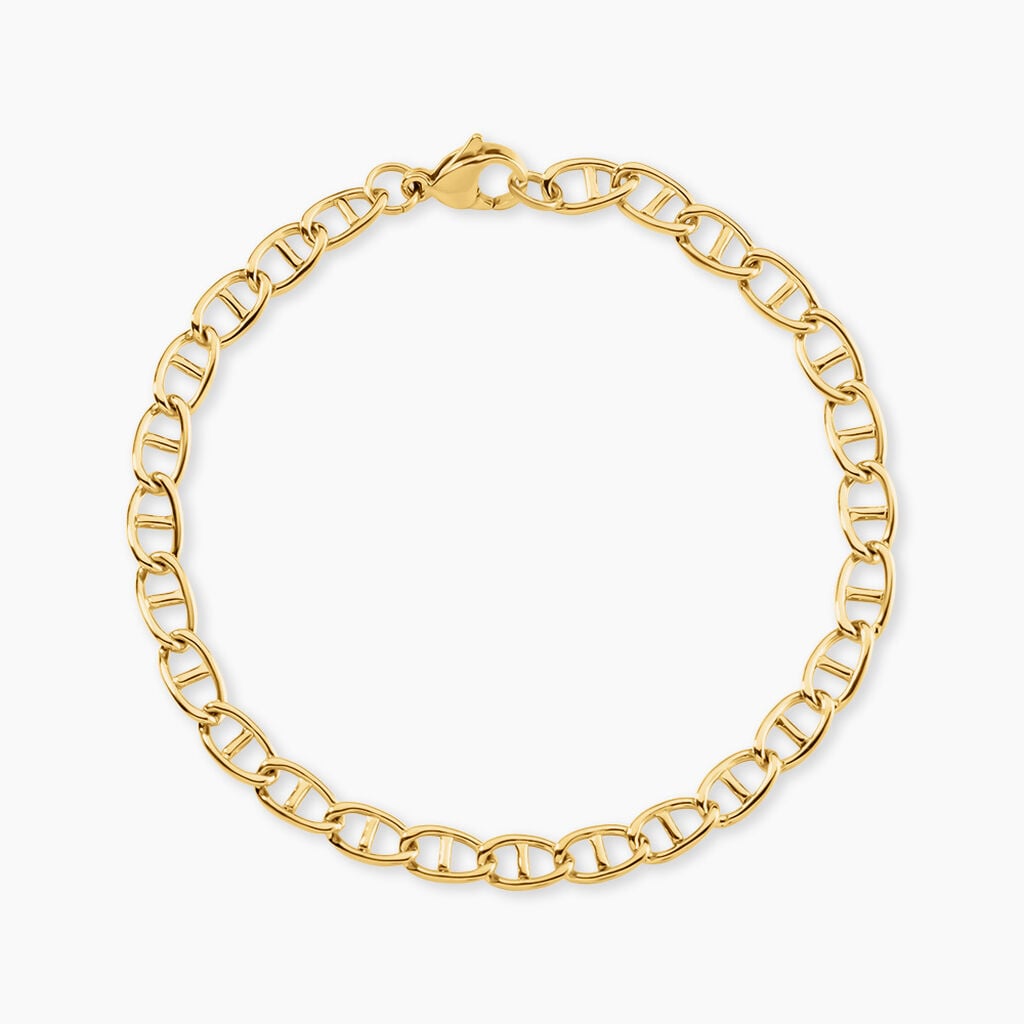 Bracelet Emelina Acier Jaune - Bijoux sans pierre Femme | Histoire d&rsquo;Or