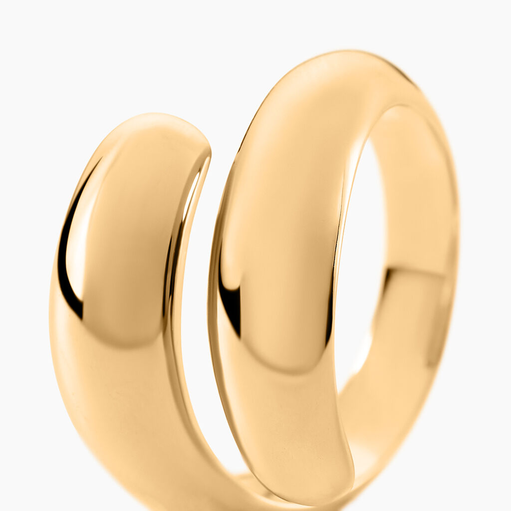 Bague Amae Plaque Or Jaune - Bijoux sans pierre Femme | Histoire d&rsquo;Or