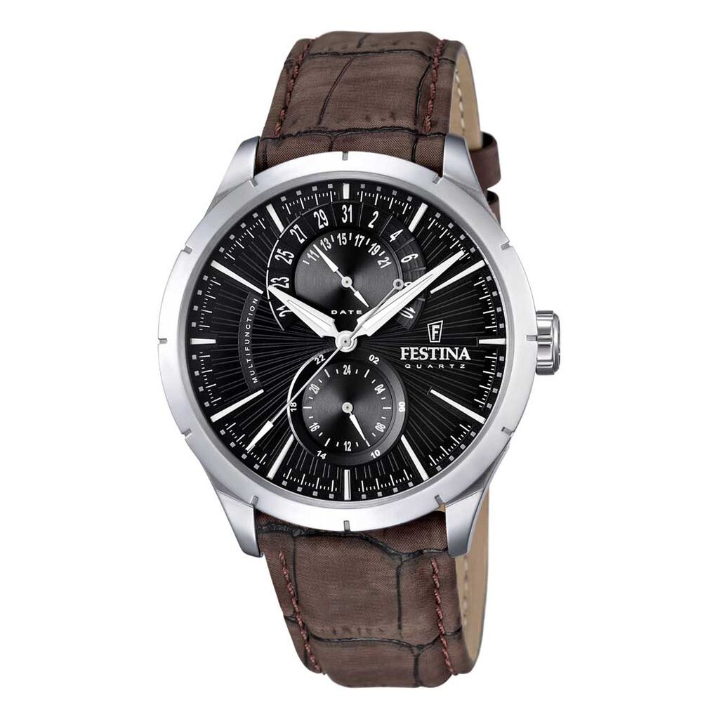 Montre Festina Retro Noir - Montres Homme | Histoire d’Or