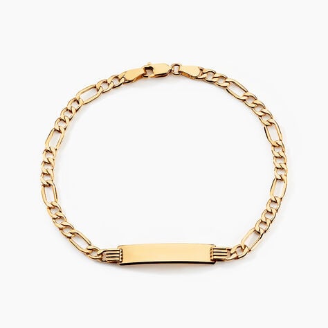 Bracelet Identitée Walt Or Jaune - Gourmettes Homme | Histoire d’Or