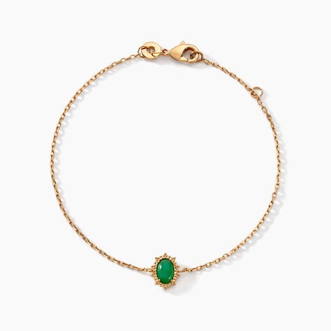 Bracelet Vintage Love Plaqué Or Jaune Aventurine - Bracelets Femme | Histoire d’Or