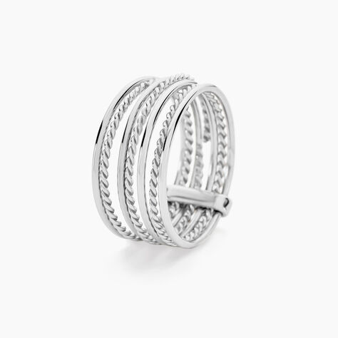Bague Afiwa Argent Blanc - Bagues fantaisie Femme | Histoire d&rsquo;Or