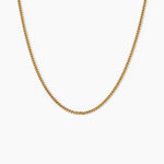 Chaine Ixia Maille Gourmette Diam Argent Dor&eacute; A L'Or 750/1000 - Chaines Unisex | Histoire d&rsquo;Or