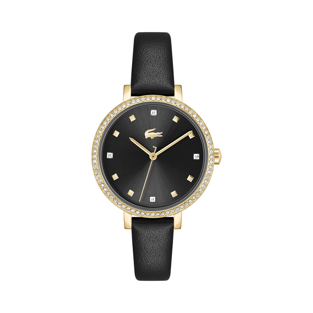 Montre Lacoste Riga Noir - Montres Femme | Histoire d&rsquo;Or