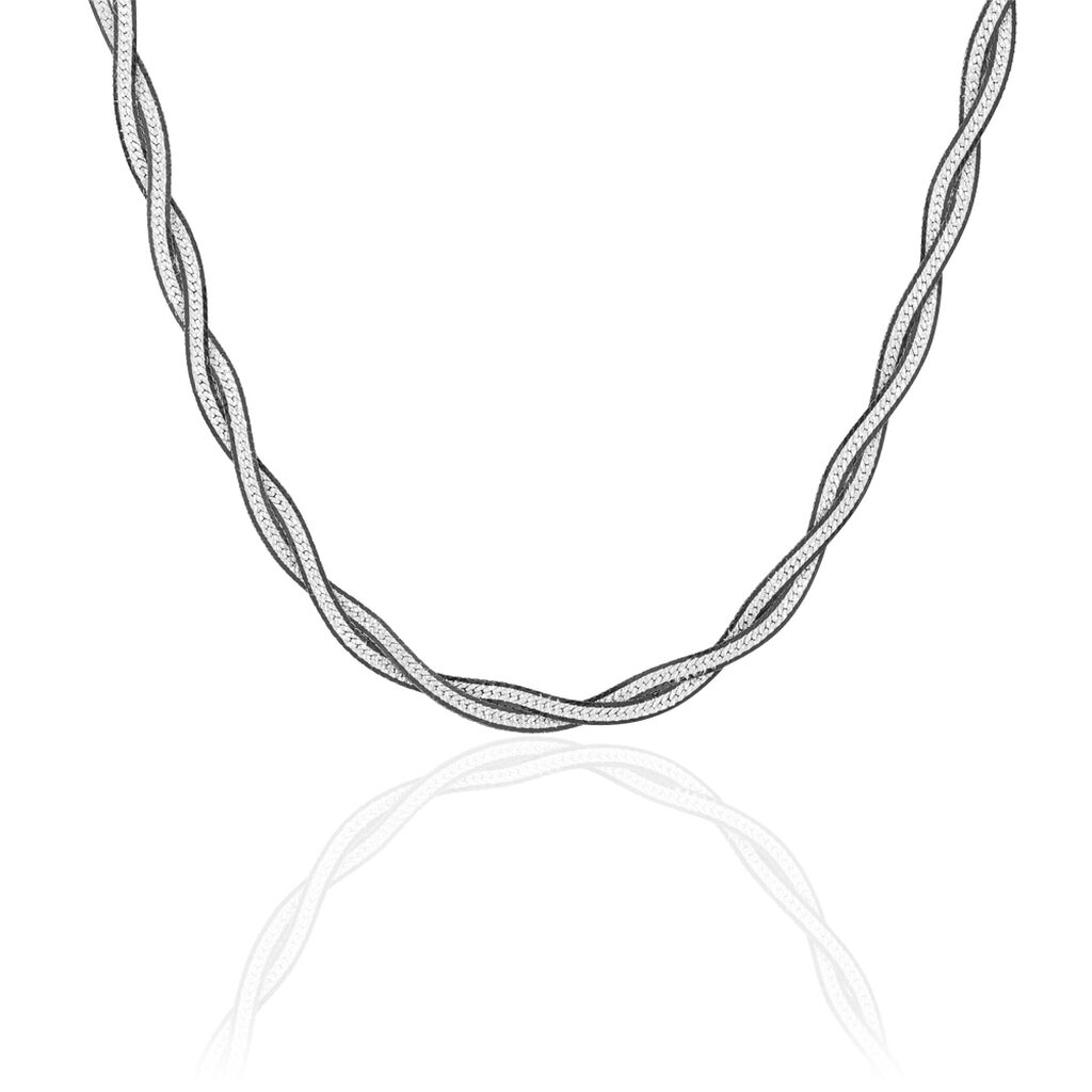 Collier Anaiz Argent Bicolore