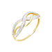 Bague Vaguelette Or Jaune Diamant - Bagues avec pierre Femme | Histoire d’Or