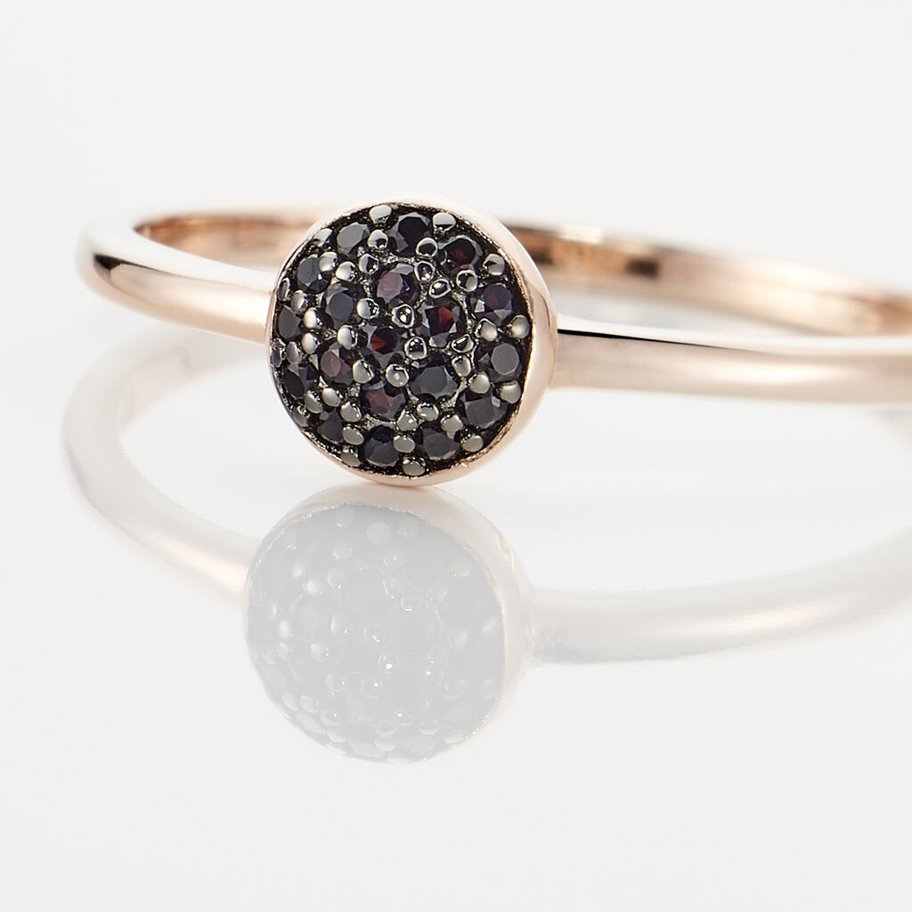 Bague Colline Argent Rose Oxyde De Zirconium - Bagues avec pierre Femme | Histoire d’Or
