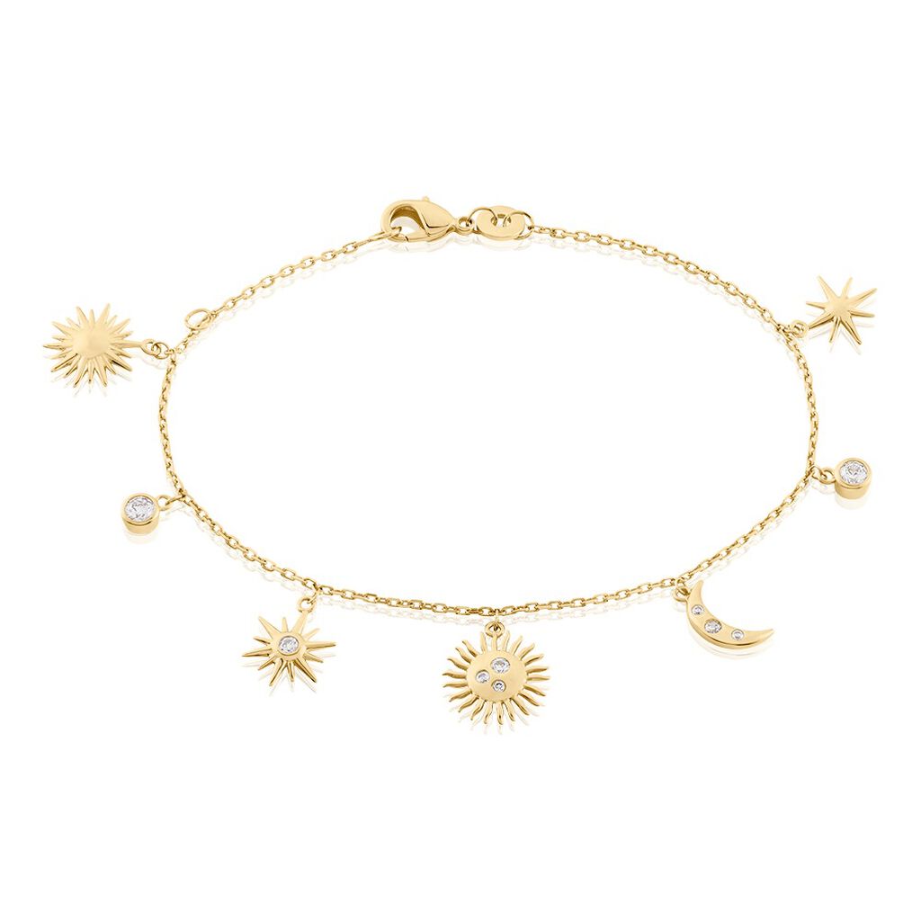 Bracelet Cassiopee Plaqué Or Jaune Oxyde De Zirconium - Bracelets Femme | Histoire d’Or