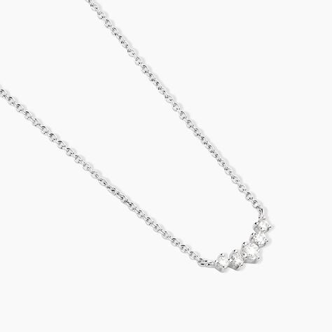 Collier Elinore Argent Blanc Oxyde De Zirconium - Nouveautés Femme | Histoire d’Or