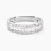 Bague Collection 1986 Or Blanc Diamant - Alliances Femme | Histoire d’Or