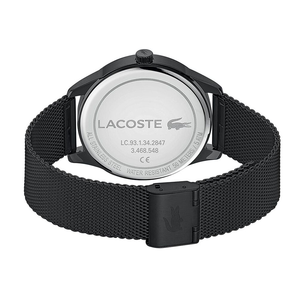 Montre Lacoste Vienna Noir - Montres Homme | Histoire d&rsquo;Or
