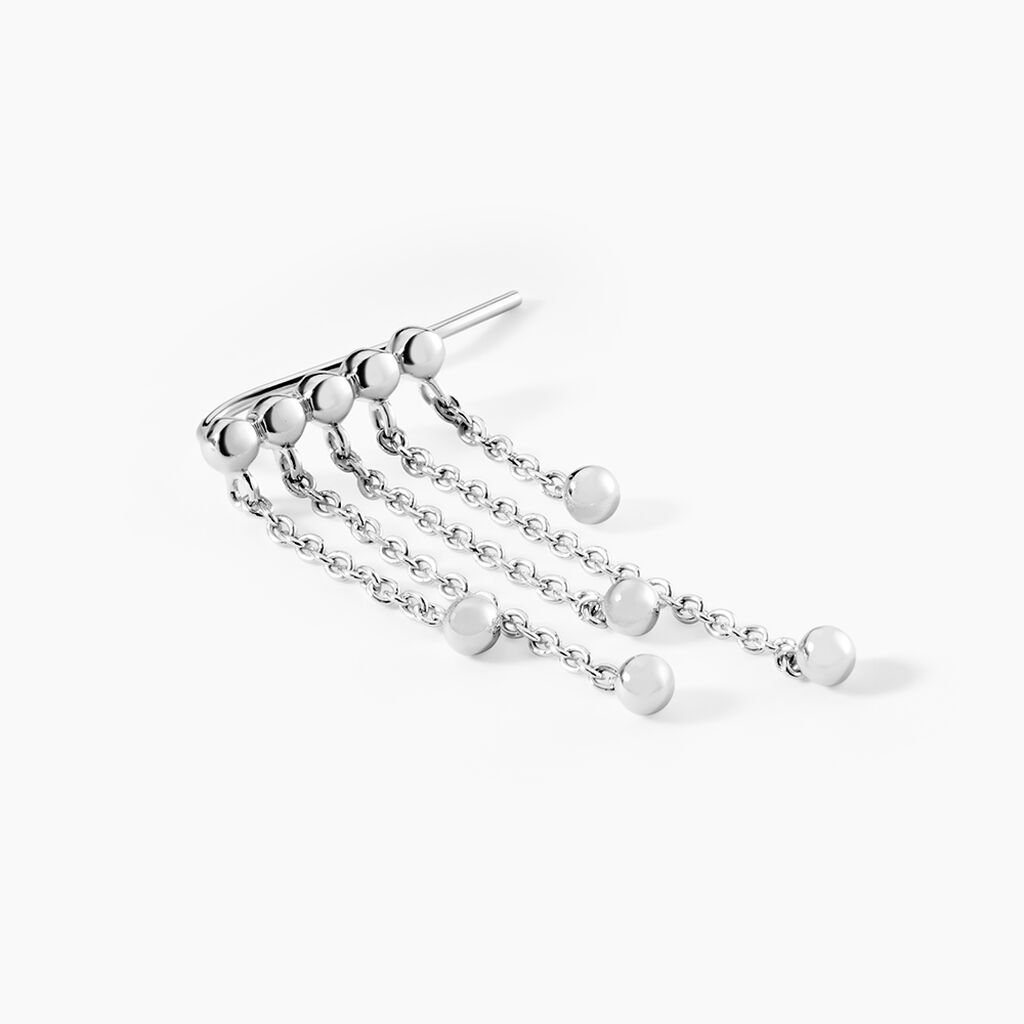 Bijou D'oreille Unitaire Fancy Argent Blanc - Boucles d'oreilles fantaisie Femme | Histoire d’Or