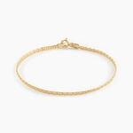 Bracelet Ivy Maille Haricot Or Jaune - Bracelets cha&icirc;ne Femme | Histoire d&rsquo;Or