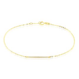 Bracelet Or Jaune Maximilien Oxyde De Zirconium - Bracelets Femme | Histoire d’Or