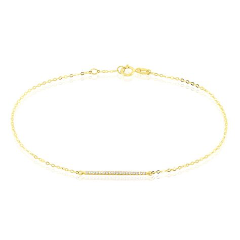 Bracelet Or Jaune Maximilien Oxyde De Zirconium - Bracelets Femme | Histoire d’Or
