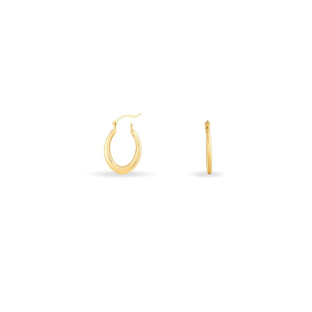 Créoles Telya Or Jaune - Boucles d'oreilles créoles Femme | Histoire d’Or