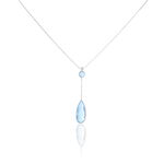 Collier Sela Or Blanc Topaze - Colliers Femme | Histoire d&rsquo;Or