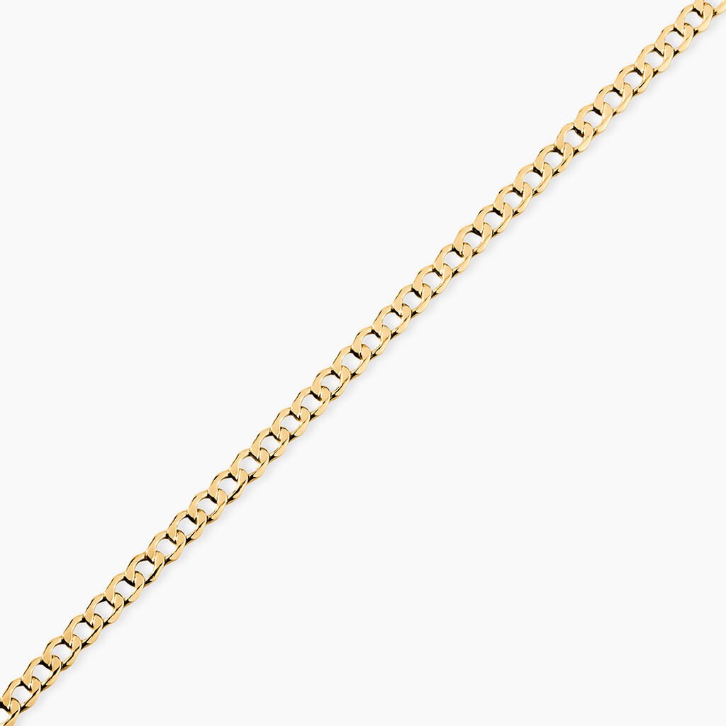 Bracelet Iris Or Jaune Maille Gourmette - Bracelets cha&icirc;ne Femme | Histoire d&rsquo;Or