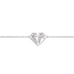 Bracelet Origami Argent Blanc Oxyde De Zirconium - Bracelets Femme | Histoire d&rsquo;Or