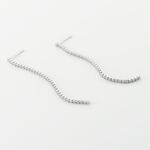 Boucles D'oreilles Pendantes Lou-anne Argent Blanc Oxyde De Zirconium - Boucles d'oreilles fantaisie Femme | Histoire d&rsquo;Or