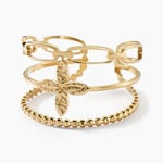 Bague Eva Acier Jaune - Bagues fantaisie Femme | Histoire d&rsquo;Or