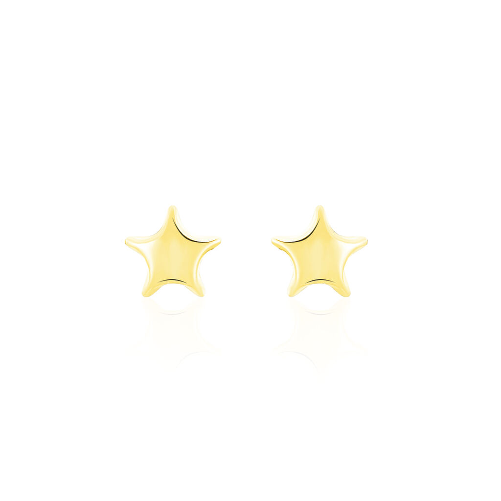 Boucles D'oreilles Puces Alphonsine Etoile Or Jaune - Clous d'oreilles Femme | Histoire d&rsquo;Or