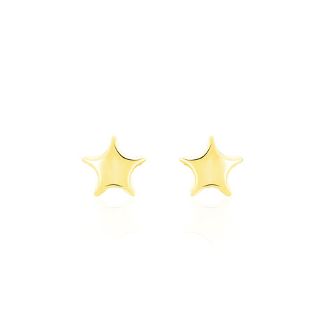 Boucles D'oreilles Puces Alphonsine Etoile Or Jaune - Clous d'oreilles Femme | Histoire d&rsquo;Or