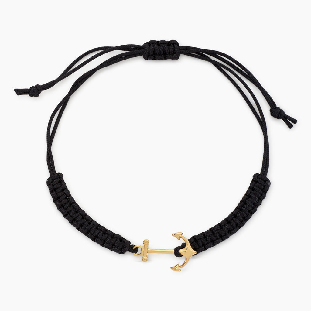 Bracelet Ancora Or Jaune - Bracelets cordon Homme | Histoire d’Or
