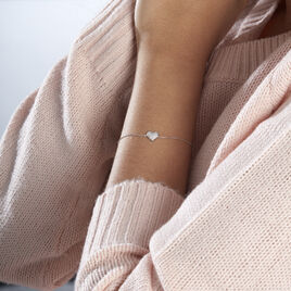 Bracelet Dann Or Blanc Oxyde De Zirconium - Bracelets Femme | Histoire d’Or