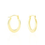 Cr&eacute;oles Telya Or Jaune - Boucles d'oreilles cr&eacute;oles Femme | Histoire d&rsquo;Or