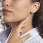 Boucles D'oreilles Pendantes Victoria Or Blanc Diamant - Boucles d'oreilles pendantes Famille | Histoire d&rsquo;Or