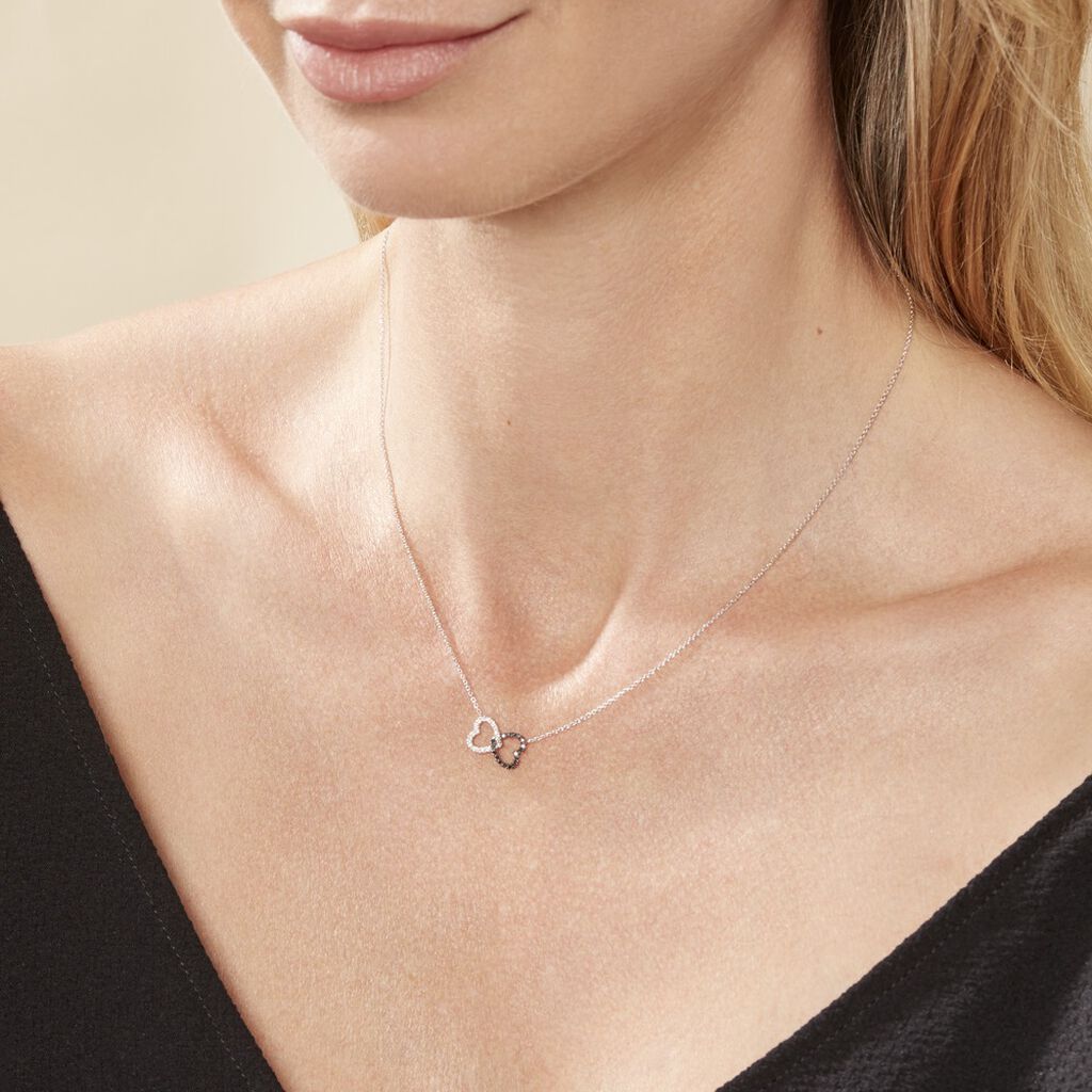 Collier Miranda Or Blanc Diamant - Colliers Femme | Histoire d’Or