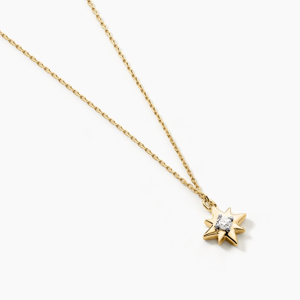 Collier Astralia Or Jaune Oxyde De Zirconium - Colliers Femme | Histoire d&rsquo;Or