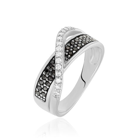 Bague Letty Argent Blanc Oxyde De Zirconium - Bagues avec pierre Femme | Histoire d’Or