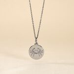 Pendentif Zodiaque Rond Argent Blanc - Pendentifs Zodiaque Famille | Histoire d&rsquo;Or