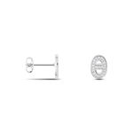 Boucles D'oreilles Puces Argent Blanc Caprina Oxydes De Zirconium - Boucles d'oreilles fantaisie Femme | Histoire d&rsquo;Or