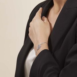 Bracelet Enola Argent Blanc - Bracelets Plume Femme | Histoire d’Or