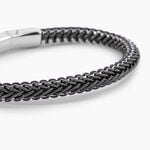 Bracelet Cuir De Vache Gris - Bracelets Tress&eacute;s Homme | Histoire d&rsquo;Or