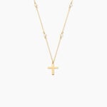 Collier Elsabeth Or Jaune Perle De Culture - Cadeaux de bapt&ecirc;me Famille | Histoire d&rsquo;Or