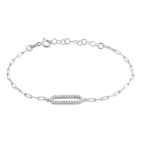 Bracelet Isabel Argent Blanc Oxyde De Zirconium - Bracelets fantaisie Femme | Histoire d’Or
