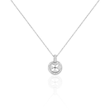 Collier Ema Argent Blanc Oxyde De Zirconium - Colliers fantaisie Femme | Histoire d’Or
