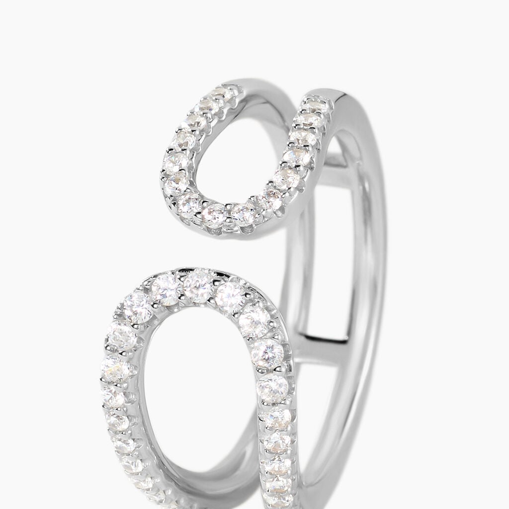 Bague Livie Argent Blanc Oxyde De Zirconium - Bagues avec pierre Femme | Histoire d&rsquo;Or