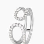 Bague Livie Argent Blanc Oxyde De Zirconium - Bagues avec pierre Femme | Histoire d&rsquo;Or