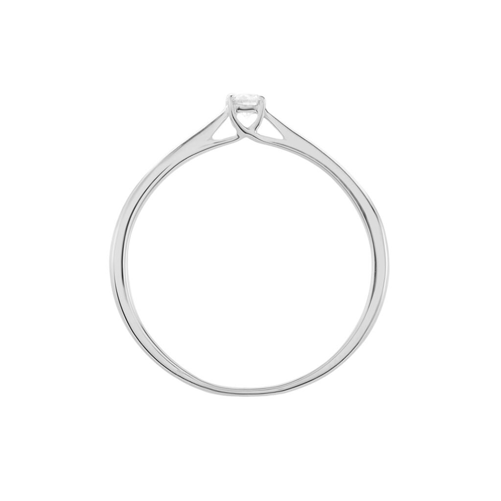 Bague Solitaire One Or Blanc Diamant - Bagues solitaires Femme | Histoire d&rsquo;Or