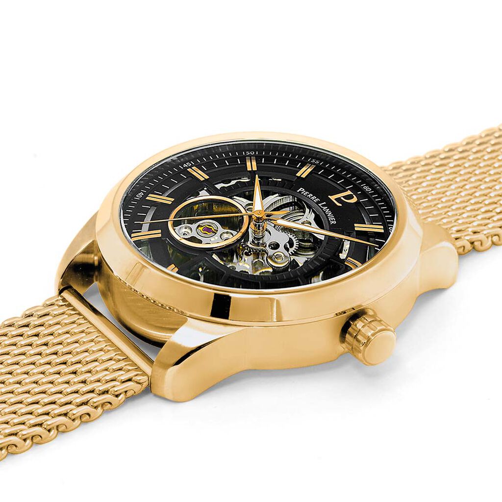 Montre Pierre Lannier Automatique Noir - Montres Homme | Histoire d&rsquo;Or