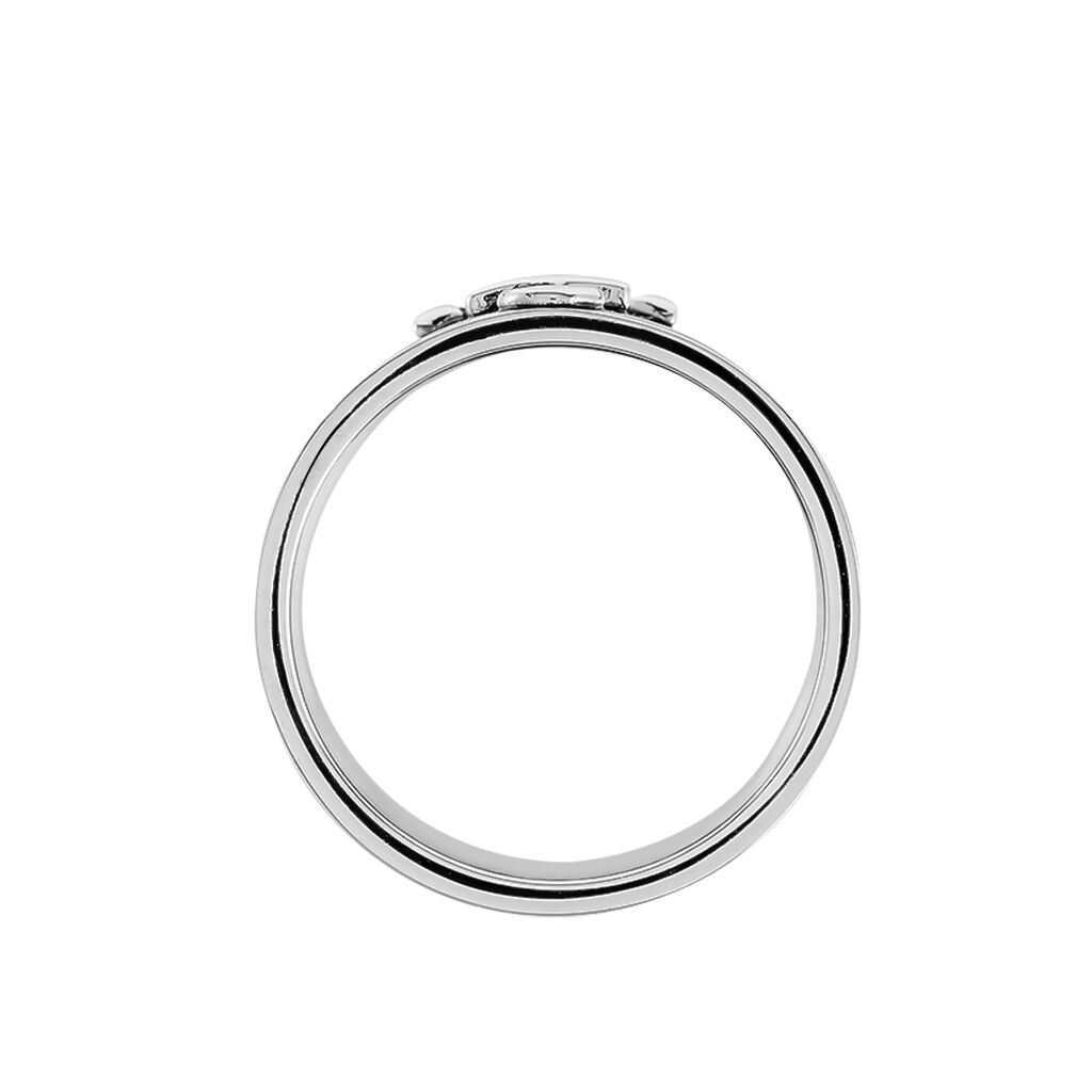 Bague Cedric Acier Blanc - Bagues fantaisie Homme | Histoire d’Or