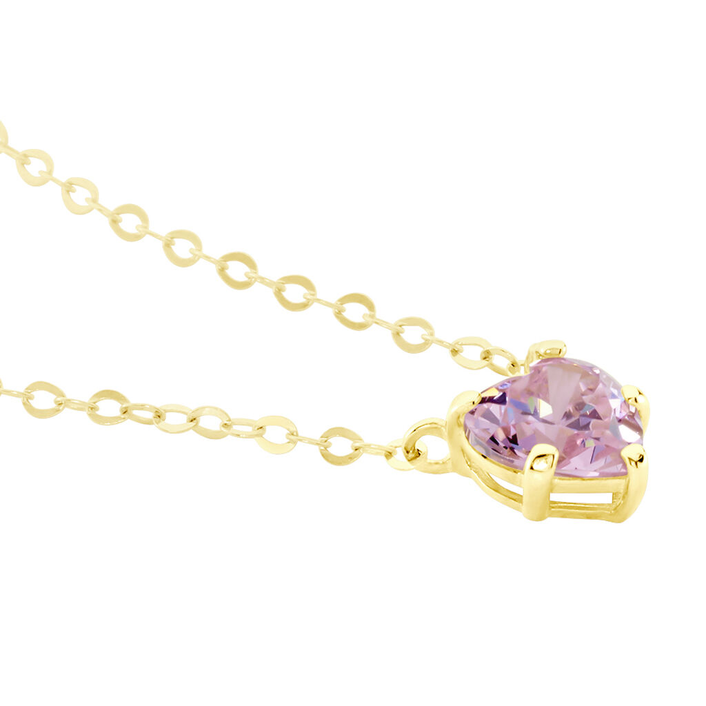 Collier Or Jaune Avaya Oxyde De Zirconium - Colliers Enfant | Histoire d&rsquo;Or